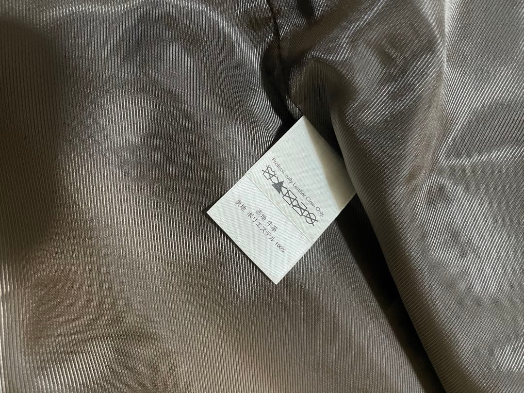 本革　eddie bauer レザージャケット　ブラウン　S(M位) シングル