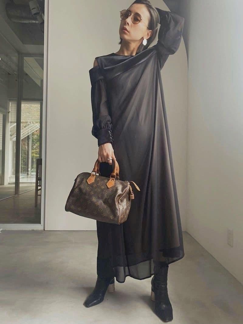 ワンピース TOP COVER SHEER DRESS ameri vintage