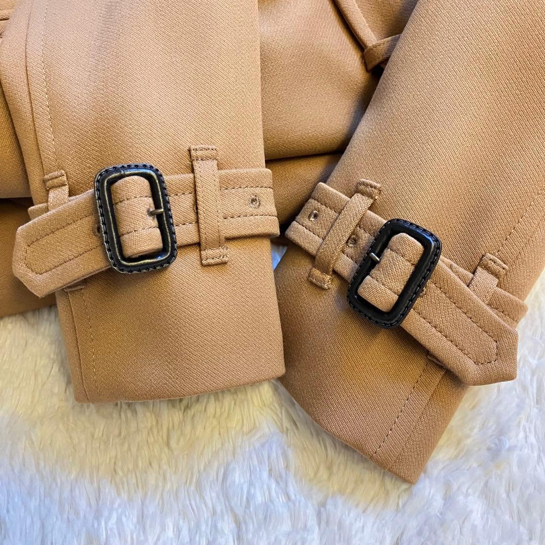 REMI様エストネーション　トレンチコート　ウール　ライナー付き　キャメル　36