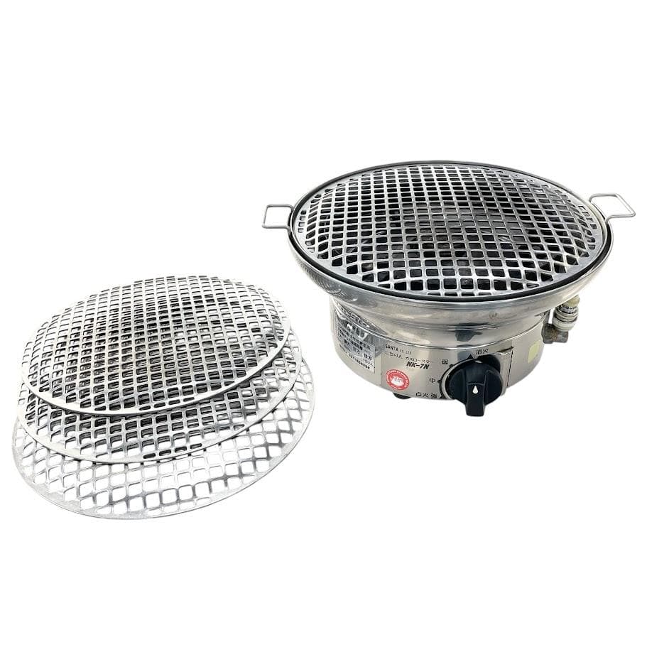 ●SANTA●しちりんガスロースター 焼肉・鍋 プロ仕様 NK-7N 都市ガス