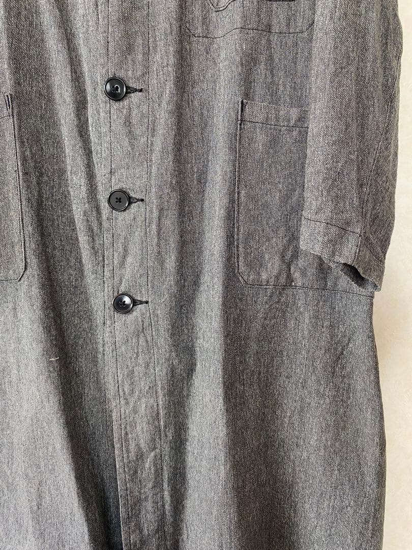 30〜40年代 フランスブラックシャンブレーアトリエコート