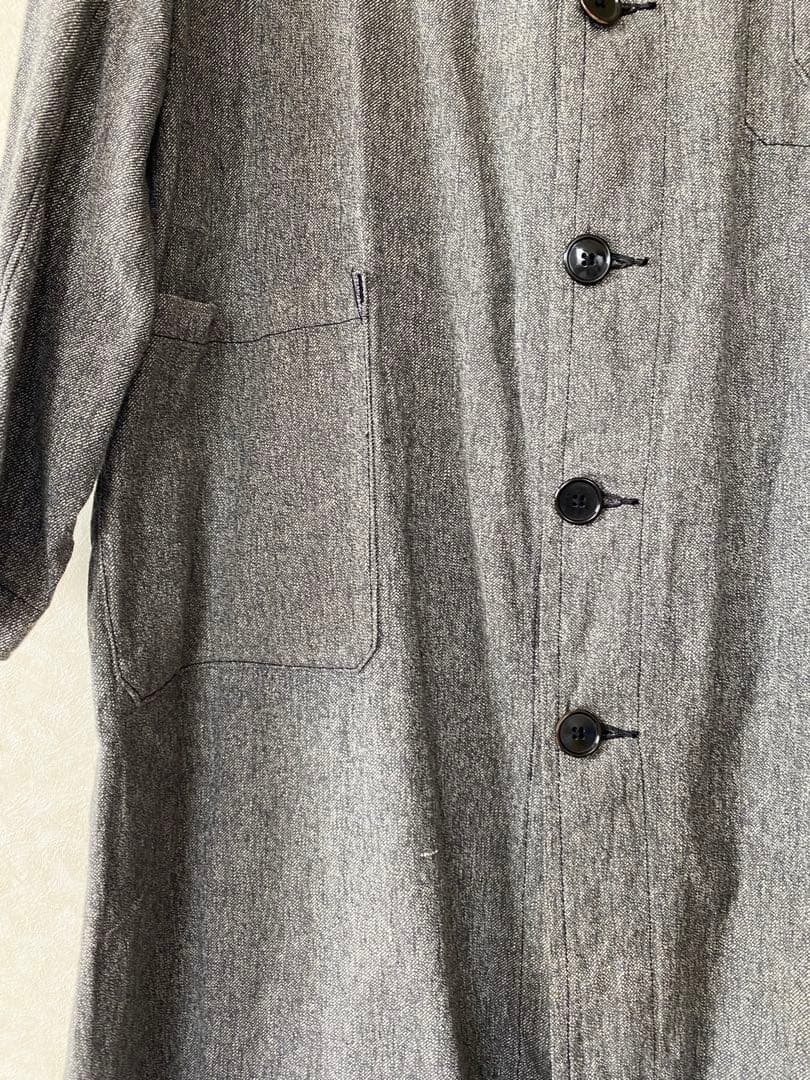 30〜40年代 フランスブラックシャンブレーアトリエコート