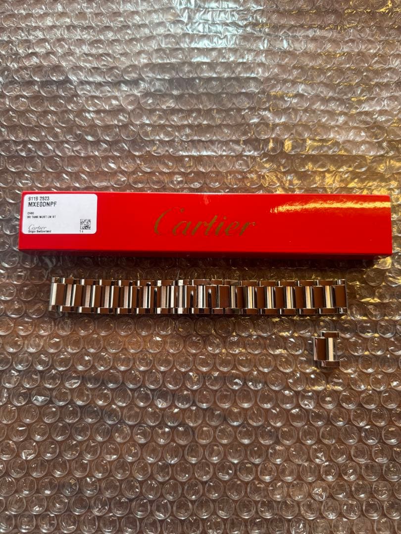 純正 カルティエ タンク マスト LM SSブレスレット
