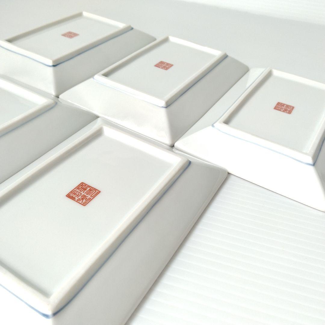 希少 有田焼 古伊万里 第一陶器 第壱陶器 花鳥図 色絵 角皿 長角皿 お正月