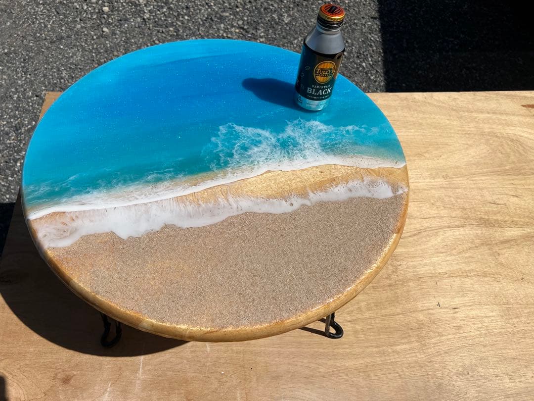 オーシャンレジンテーブル　レジンテーブル　リビングテーブル