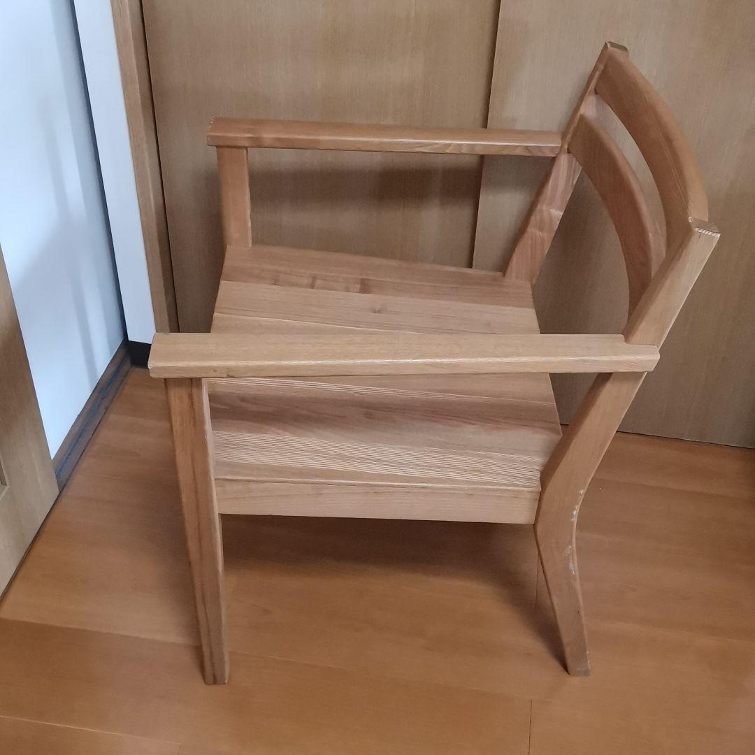 廃盤　デッドストック　muji 無印良品　タモ材　イス　チェア