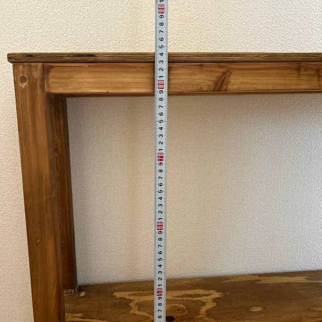 アンティーク風スリムラック　棚　ハンドメイド　飾り棚