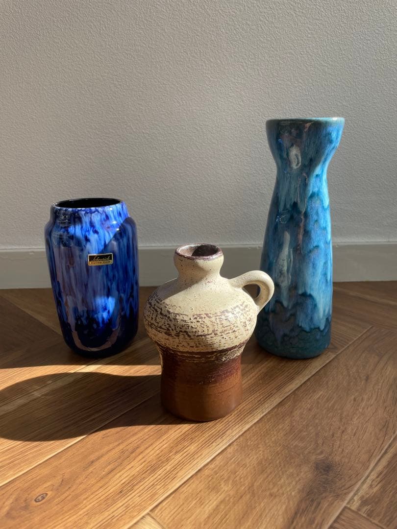 ヴィンテージフラワーベース　花瓶　西ドイツ　Fat Lava