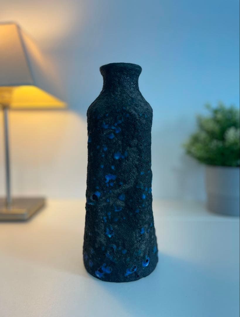 ヴィンテージフラワーベース　花瓶　西ドイツ　Fat Lava