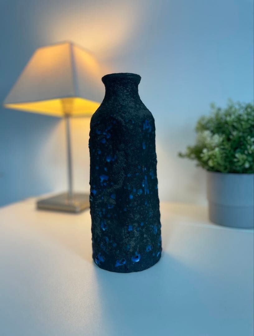 ヴィンテージフラワーベース　花瓶　西ドイツ　Fat Lava