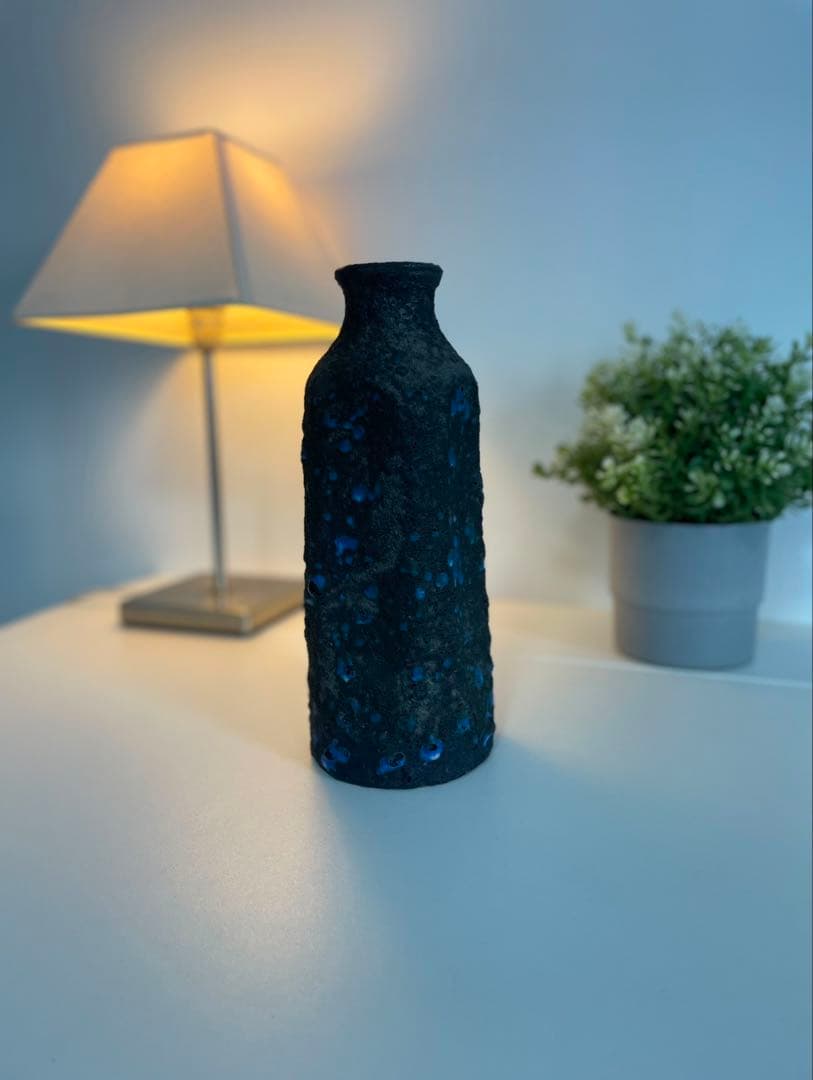 ヴィンテージフラワーベース　花瓶　西ドイツ　Fat Lava