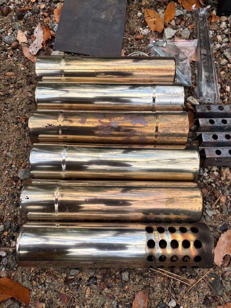 Mt.SUMI MICRO 薪ストーブ（延長煙突、難燃シート、ロストル付き）