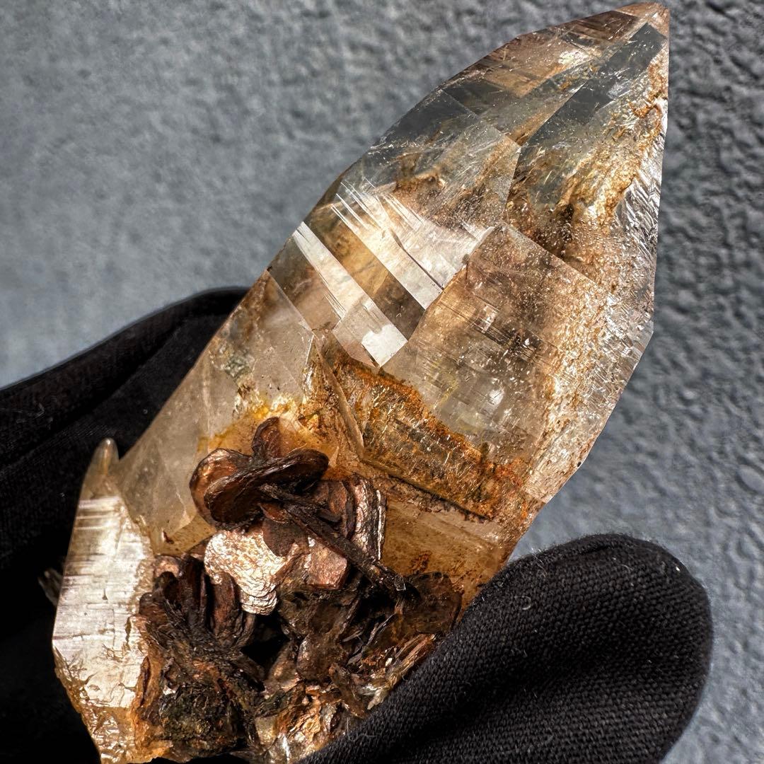 高透明度❗️レインボー☆コロンビアレムリアンシード クリスタル 雲母共生A1556