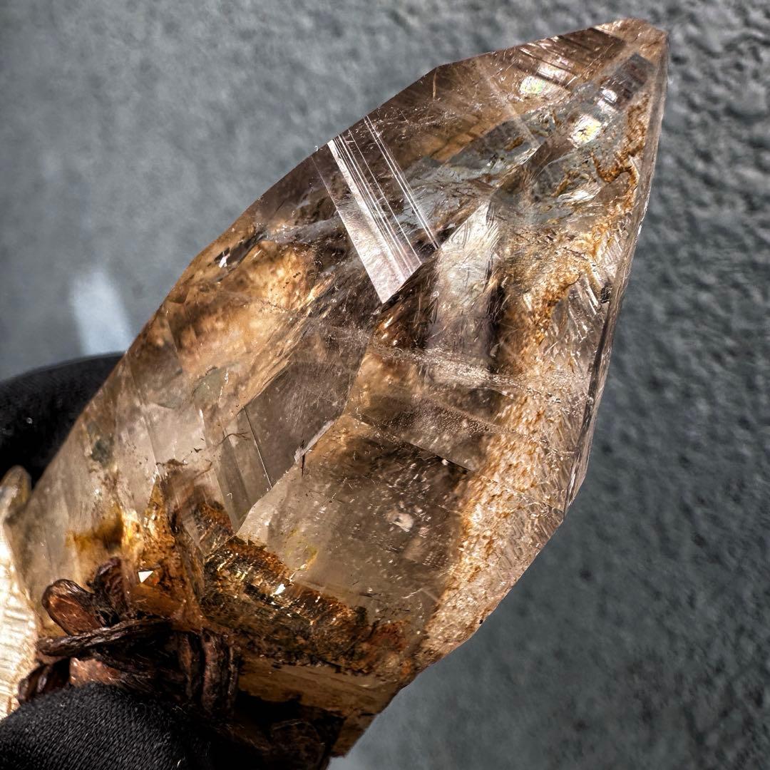 高透明度❗️レインボー☆コロンビアレムリアンシード クリスタル 雲母共生A1556