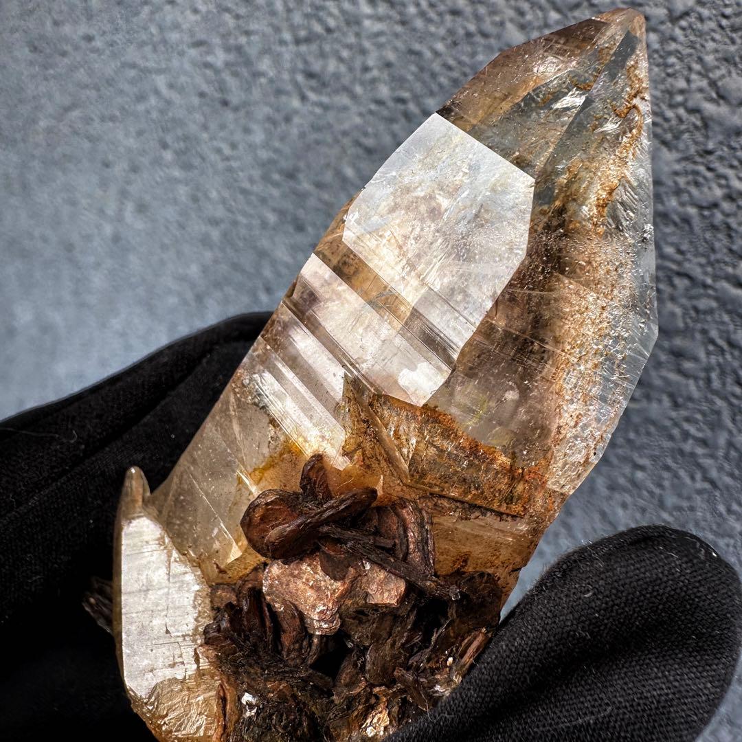 高透明度❗️レインボー☆コロンビアレムリアンシード クリスタル 雲母共生A1556