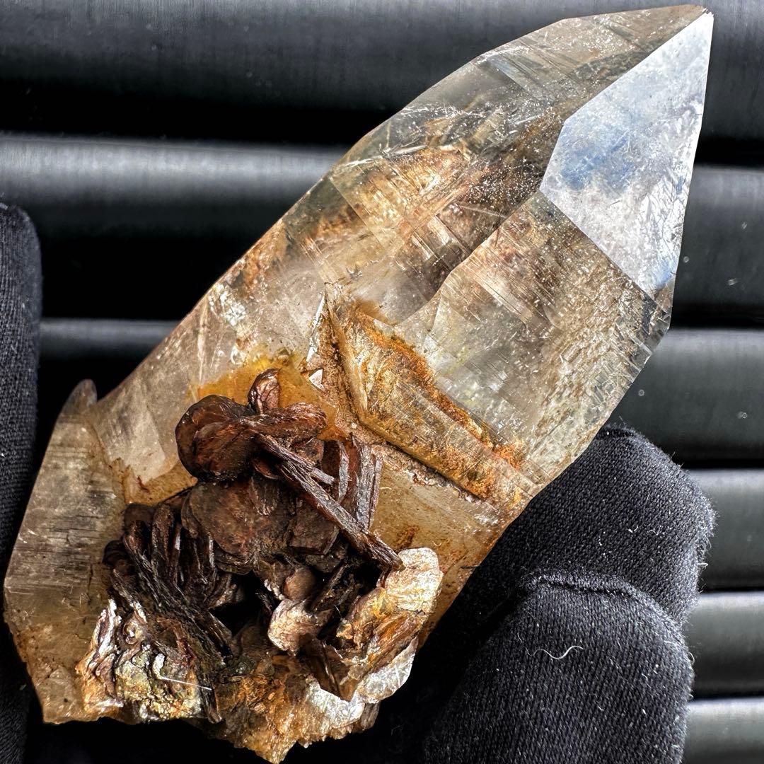 高透明度❗️レインボー☆コロンビアレムリアンシード クリスタル 雲母共生A1556