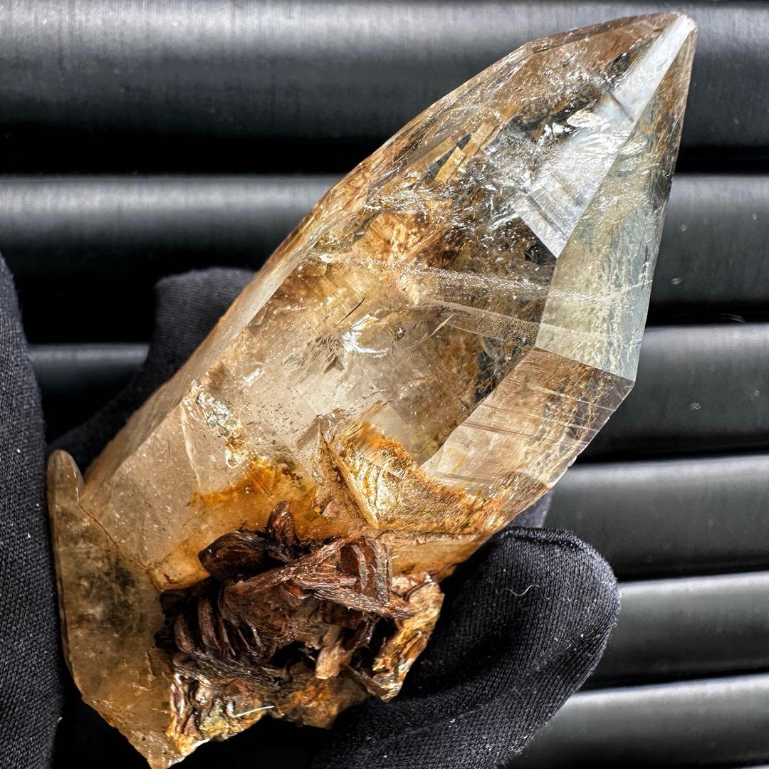 高透明度❗️レインボー☆コロンビアレムリアンシード クリスタル 雲母共生A1556