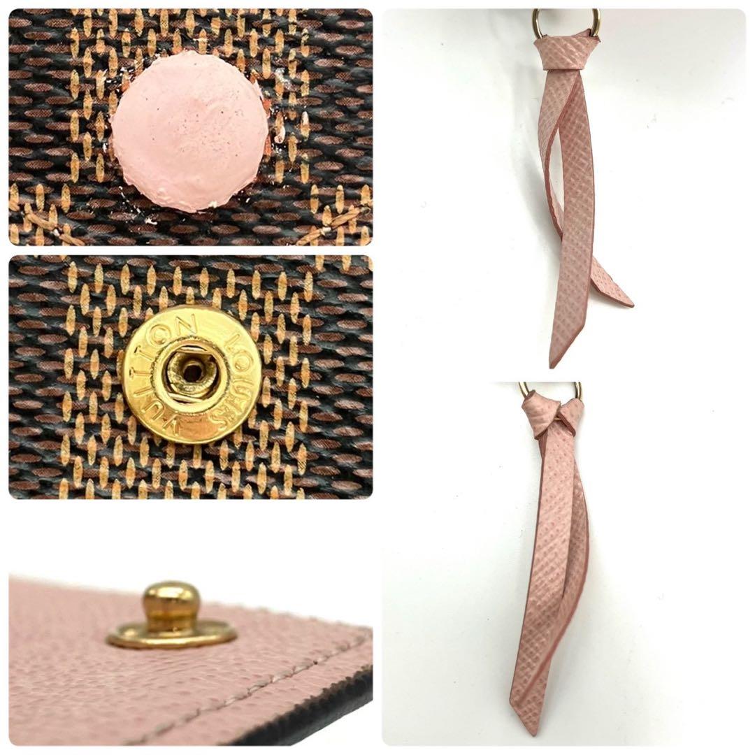 ウィン 正規品 ルイヴィトン 三つ折り財布 ヴィクトリーヌ ダミエエベヌ