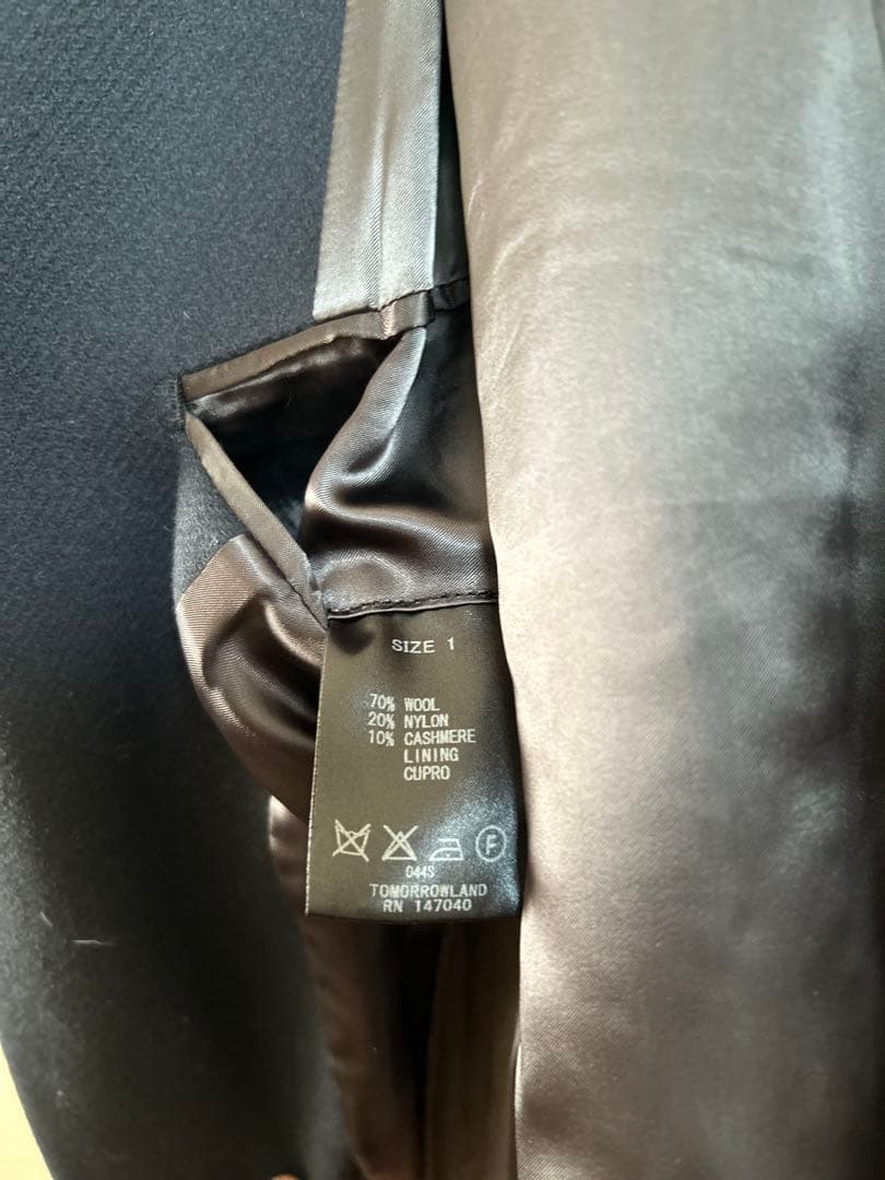 KNOTT トゥモローランド チェスターコート メンズ SIZE1 カシミヤ