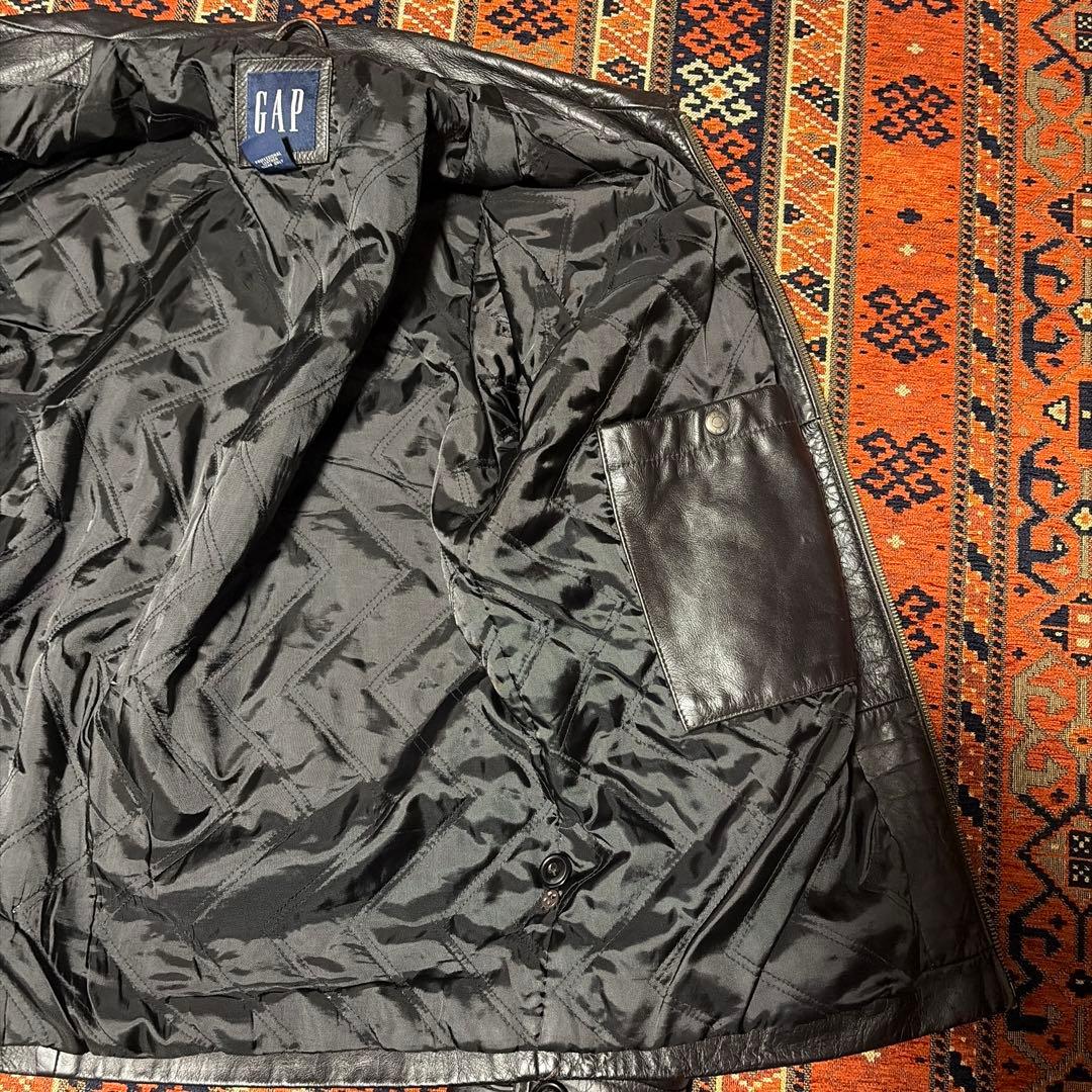 oldgap レザージャケット　gap 90s 古着