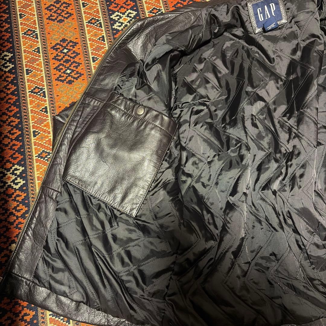 oldgap レザージャケット　gap 90s 古着