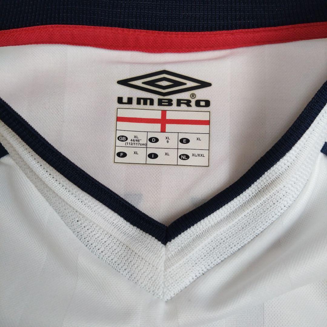 イングランド代表 2002W杯モデル アンブロ正規品レプリカユニフォーム　ホーム