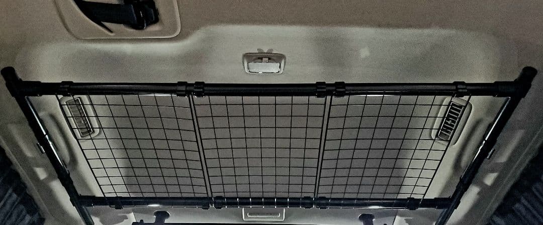 三菱 デリカD5 MC前期専用 サイドバー150cm左右2本&ワイヤーネット付き