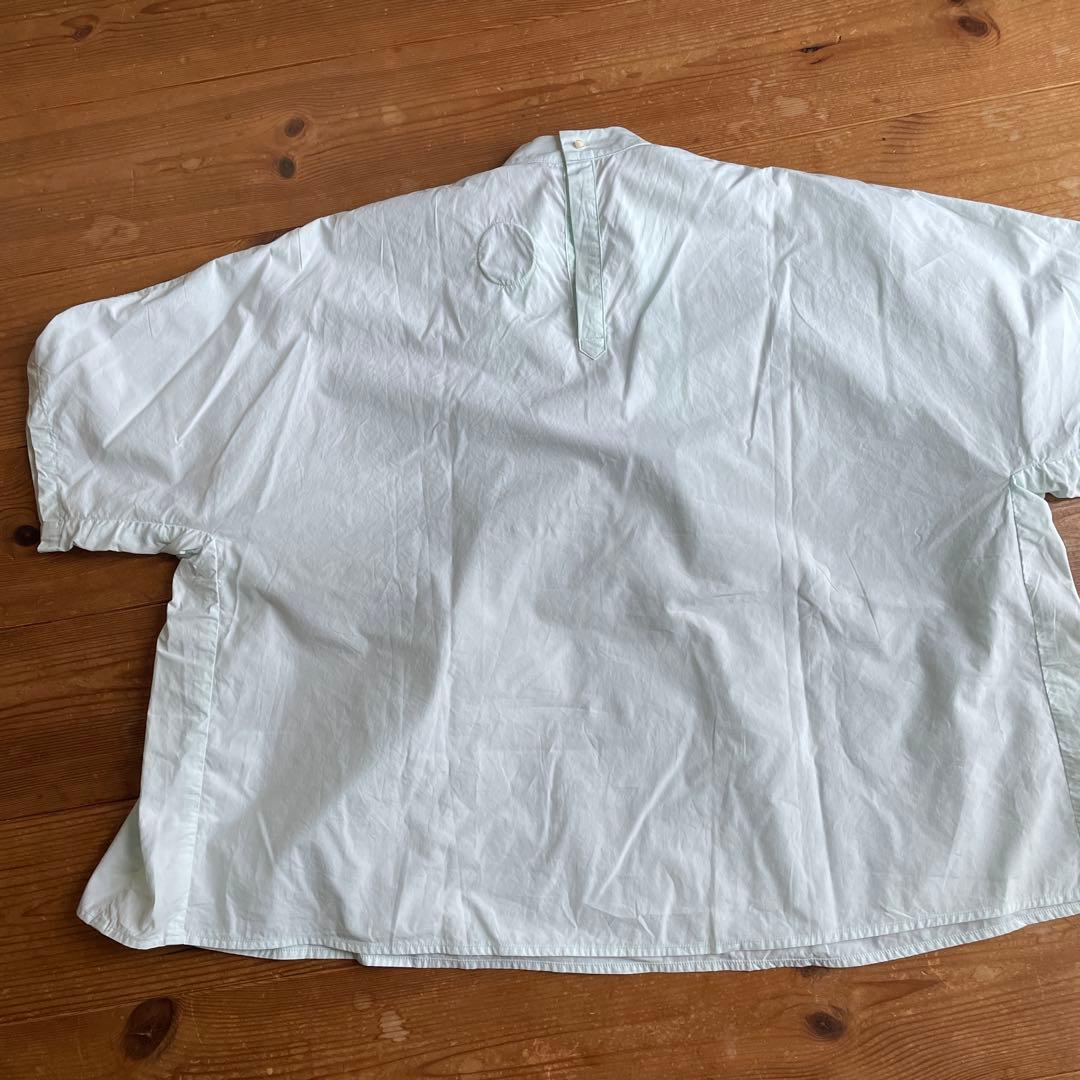 Atelier d'antan ミントグリーン半袖ブラウス