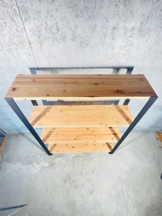シェルフ　棚 ラック　アイアン家具　無垢