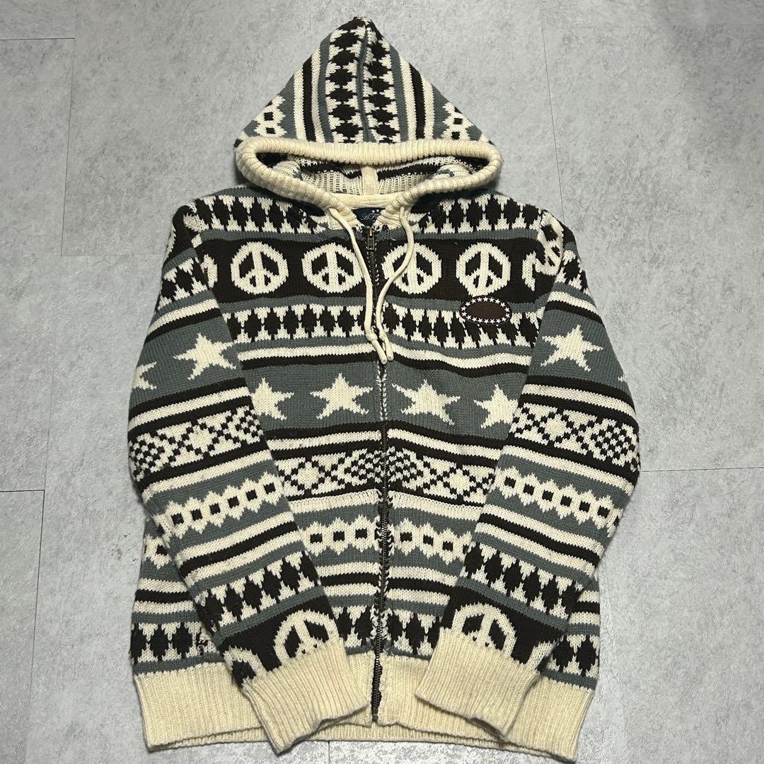 トップス AFB PEACE KNIT HOODIE Msize