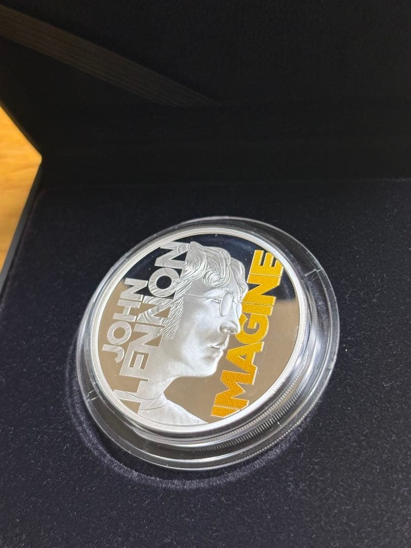 ジョン・レノン　1オンス純銀　カラー　 限定5000枚　ビートルズ