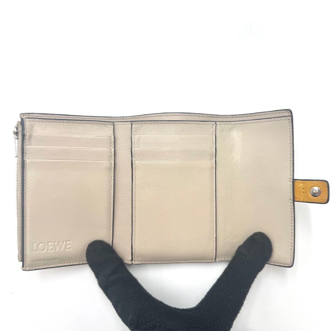 【極美品✨】ロエベ スモール バーティカルウォレット 三つ折り アナグラム 財布