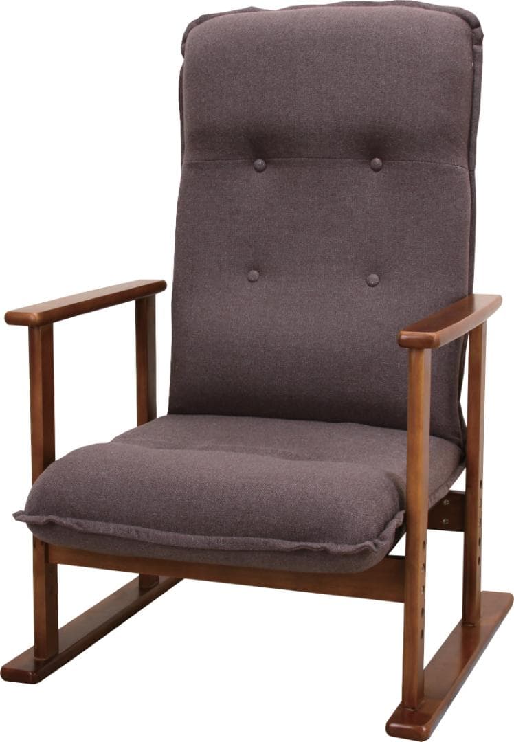 父の日　還暦　祝い　プレゼント　肘付き　リラックスチェア　ブラウン　茶　#1