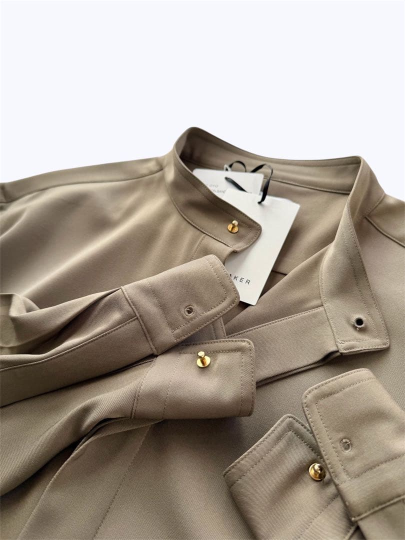 新品RAINMAKER STUDBUTTON BAND COLLAR SHIRT