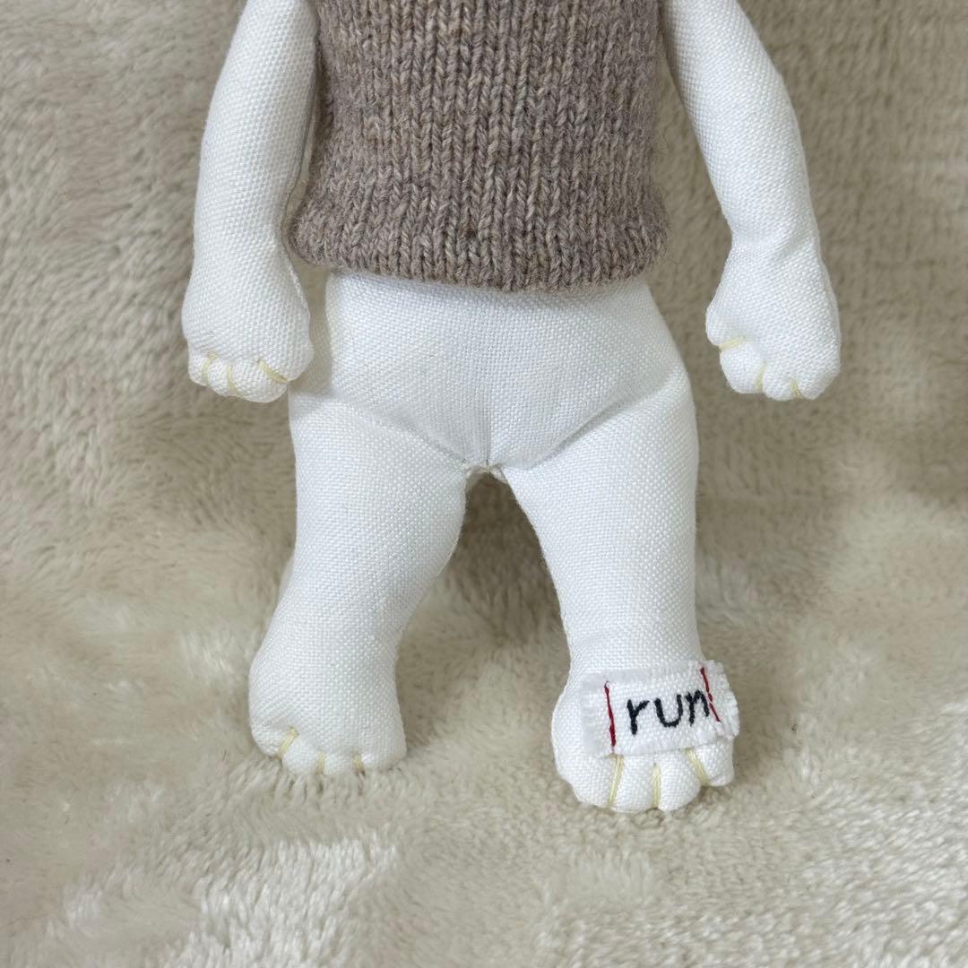 【希少品】ぬいぐるみ作家 江川文子 作品 ハンドメイド ネコ runちゃん