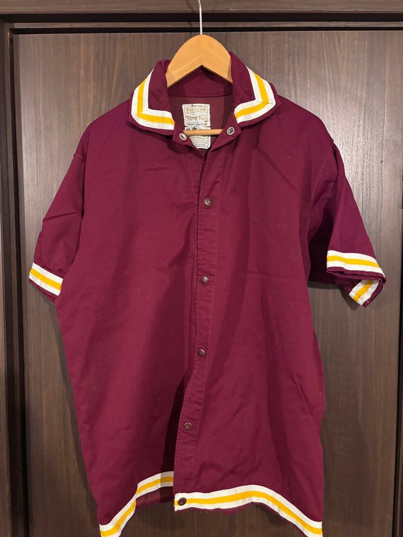 Sand-Knit バーガンディ ショートスリーブシャツ 44