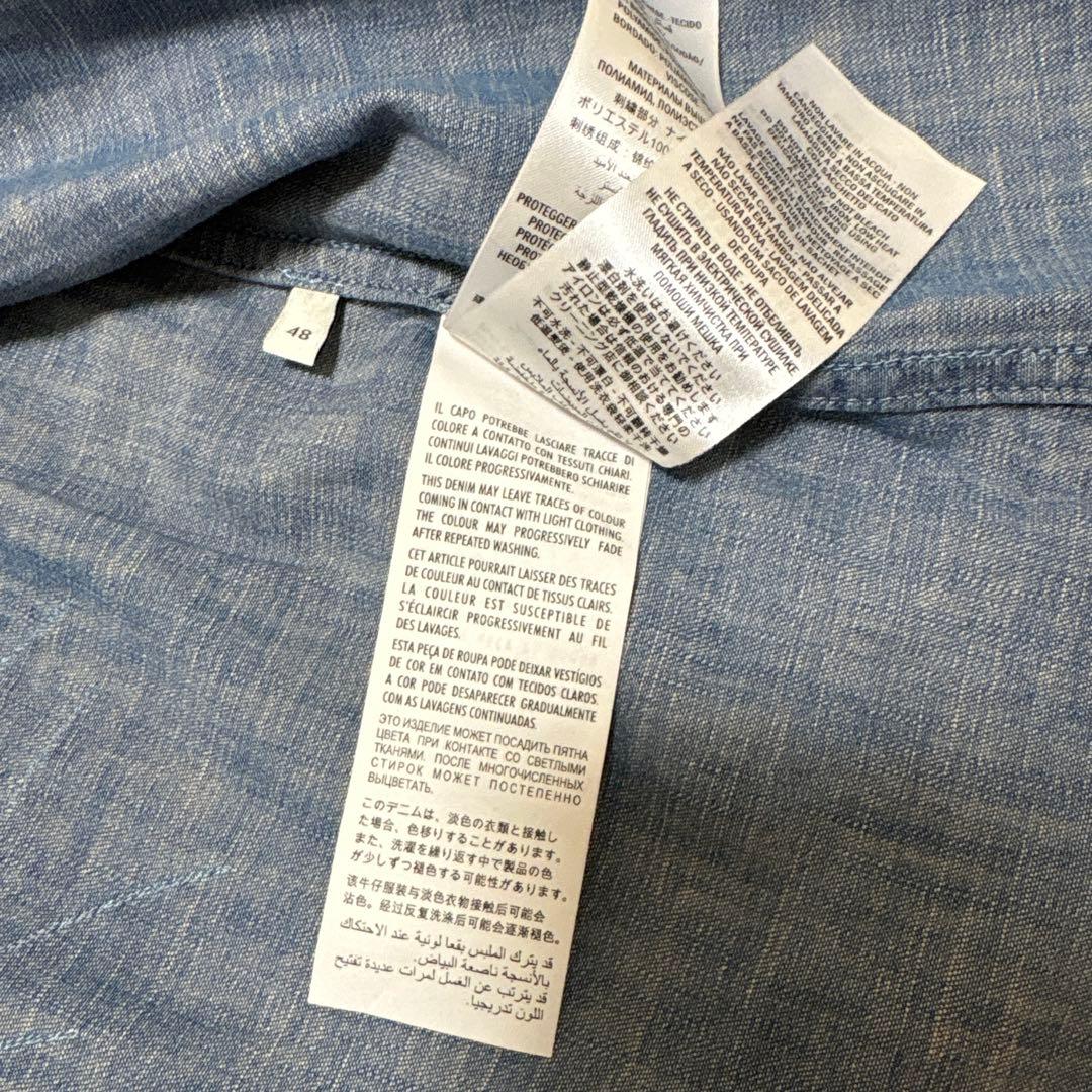 翔*太様 GUCCI タイガーバッグ刺繍　デニム長袖シャツ