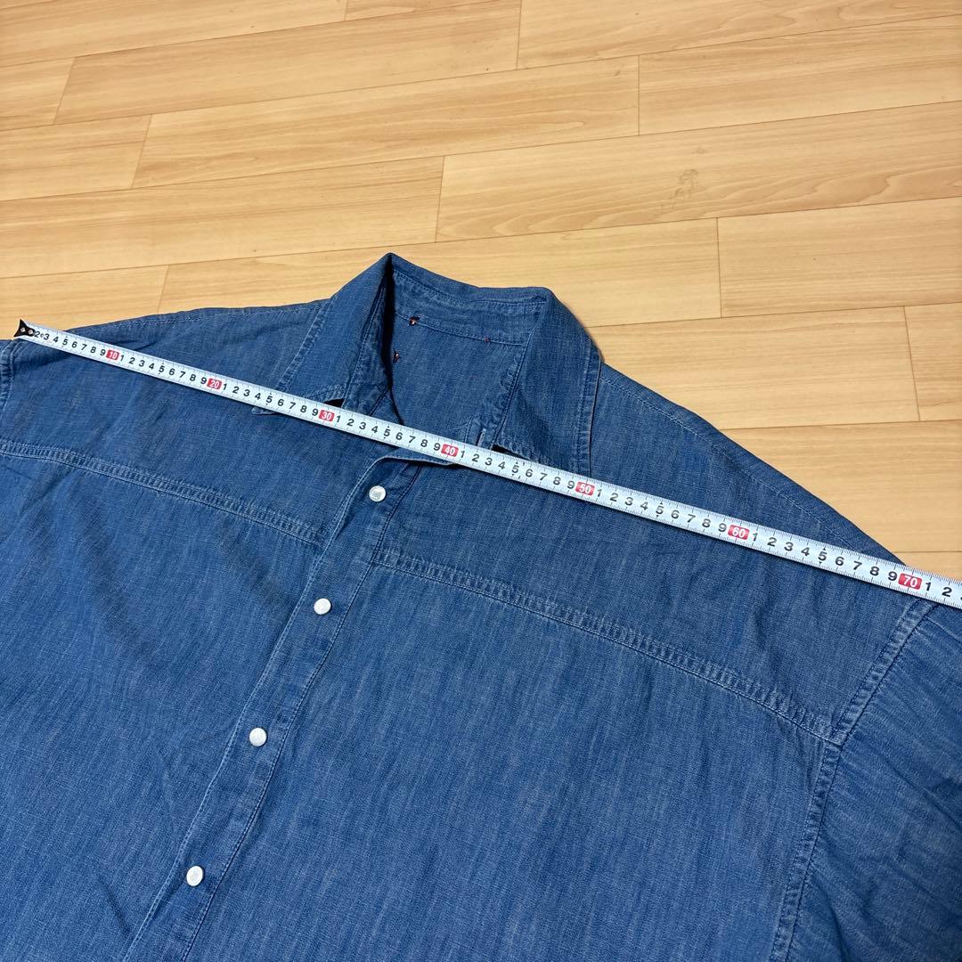 翔*太様 GUCCI タイガーバッグ刺繍　デニム長袖シャツ