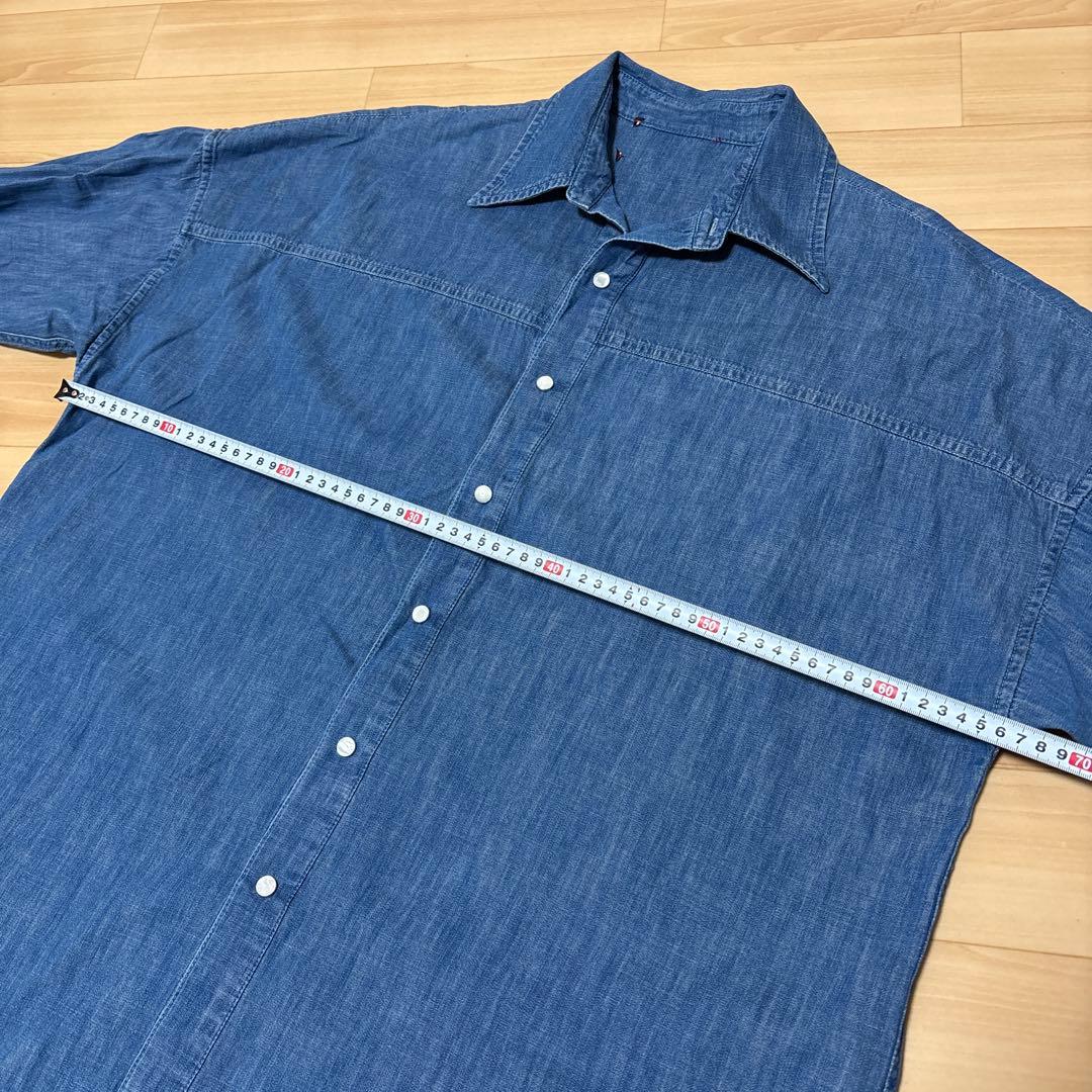 翔*太様 GUCCI タイガーバッグ刺繍　デニム長袖シャツ