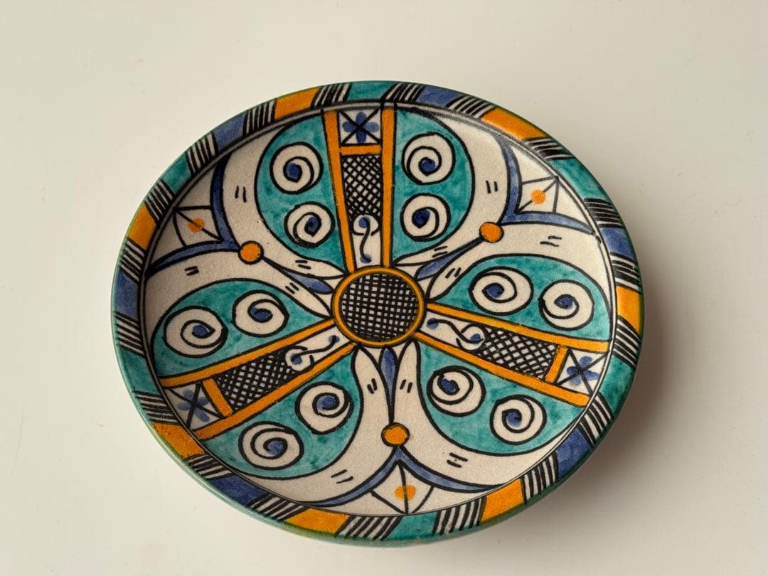 モロッコ 陶器 皿 4点セット