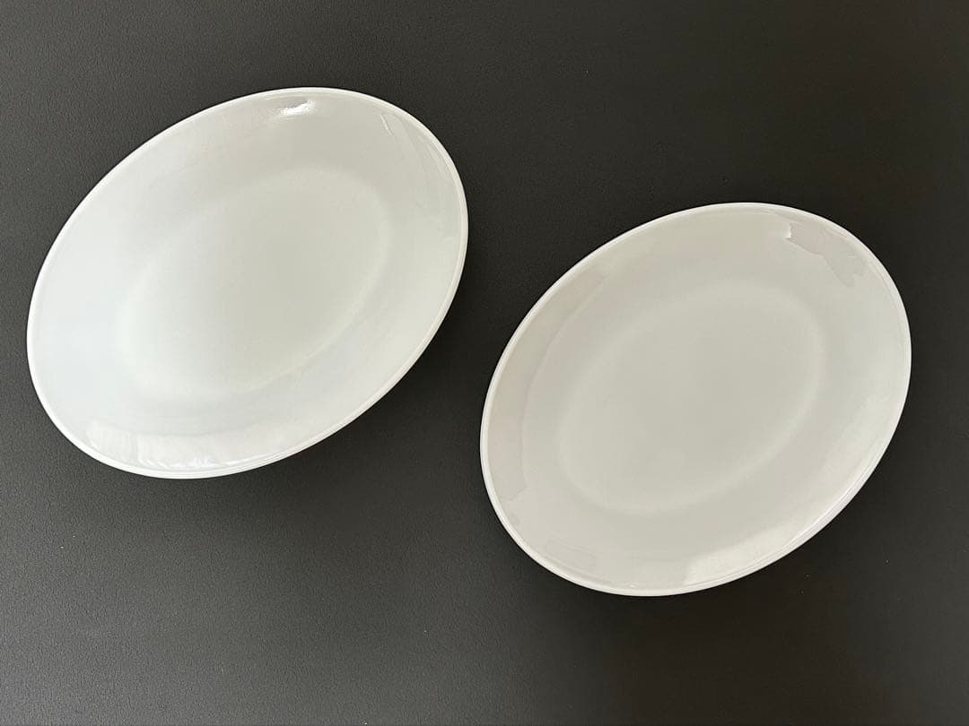 ファイヤーキング　皿　オーバルプレート　fire king ペア