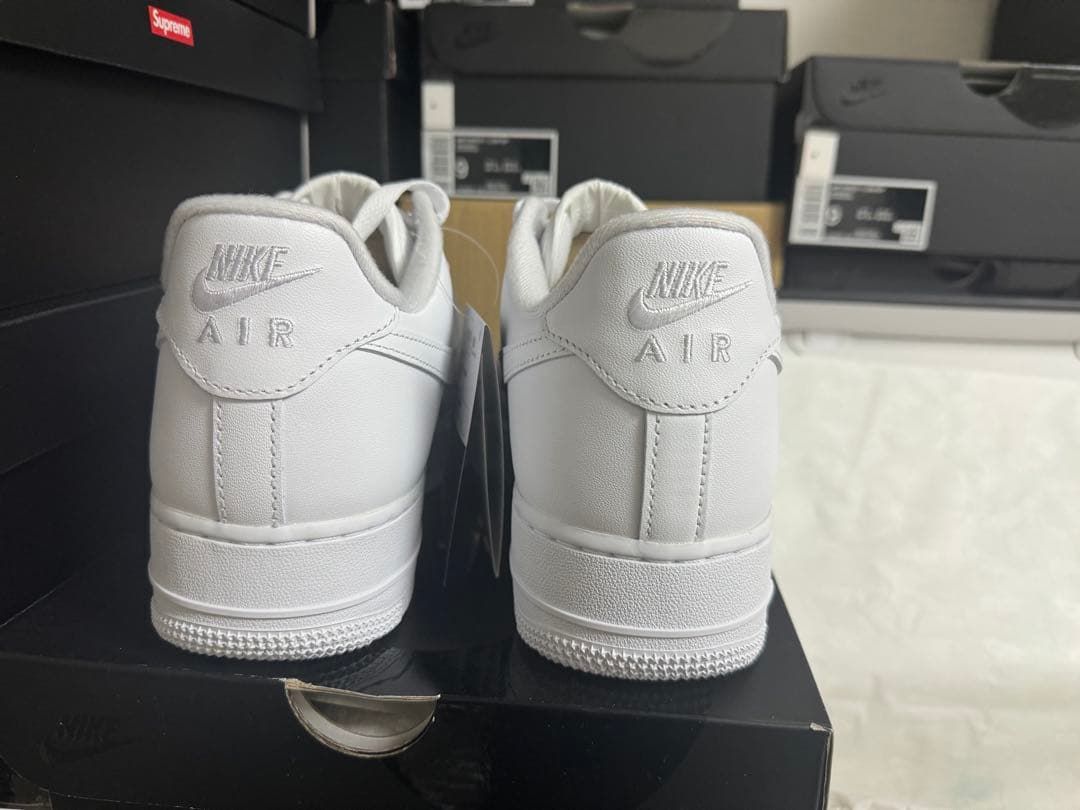 Nike Air Force 1 Supreme ホワイト 新品-24.５