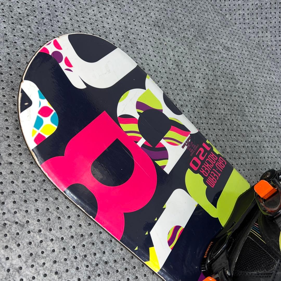 10回使用 キッズスノーボード 120cm IGNIO＋バイン＋レースブーツ