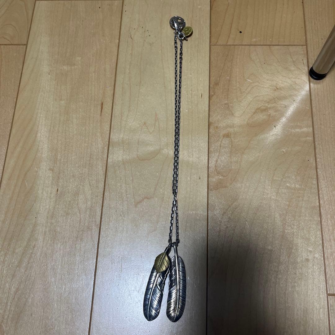 フェザーネックレス　シルバー