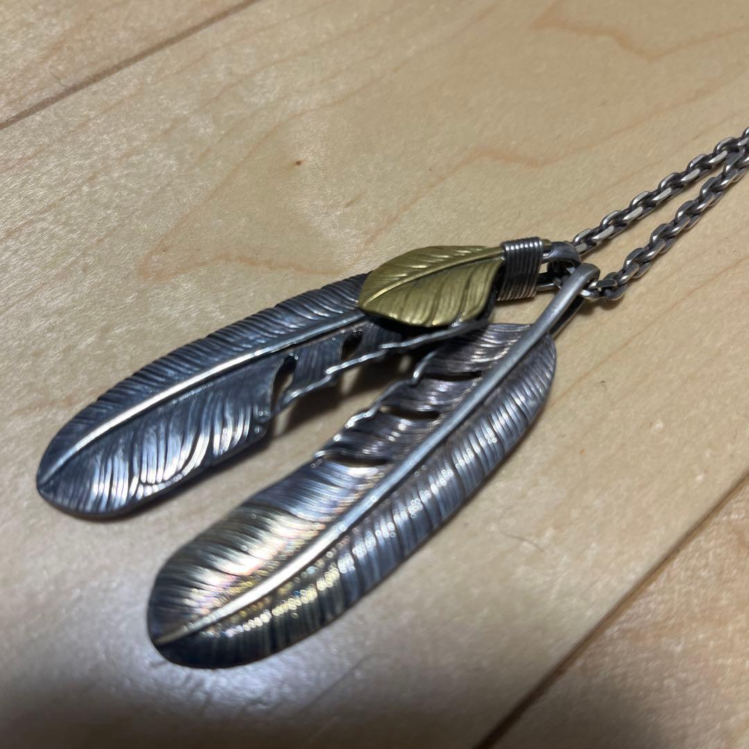 フェザーネックレス　シルバー