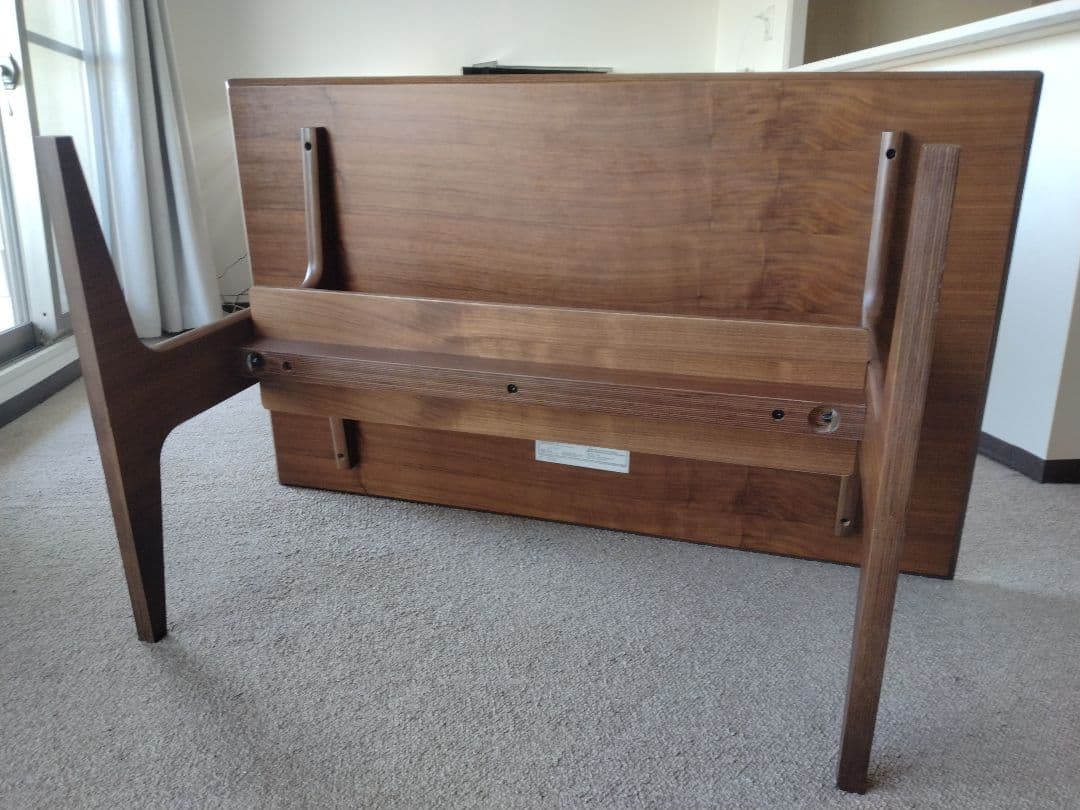 【訳あり格安】MUJI無印 リビングダイニングテーブルウォールナット材130cm