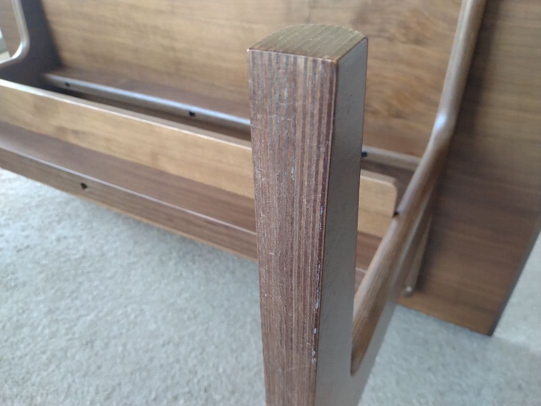 【訳あり格安】MUJI無印 リビングダイニングテーブルウォールナット材130cm