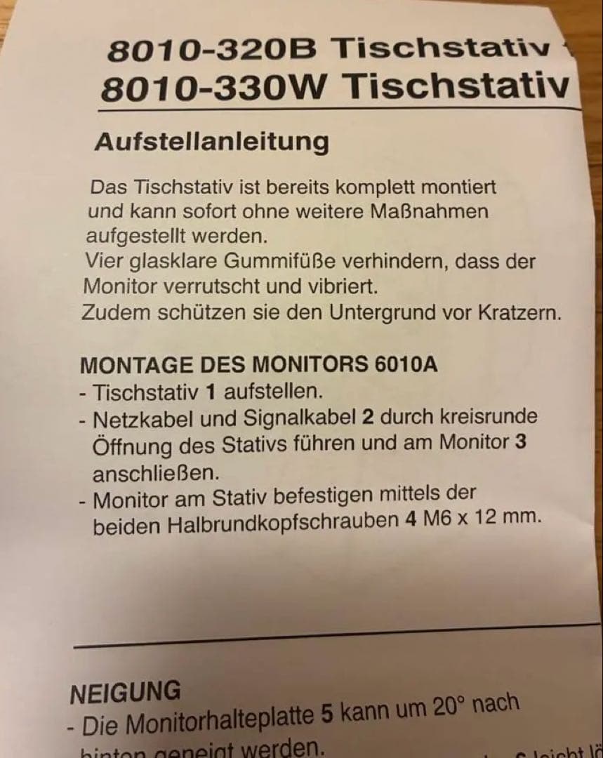 genelec 8010用　純正スタンド　ペア