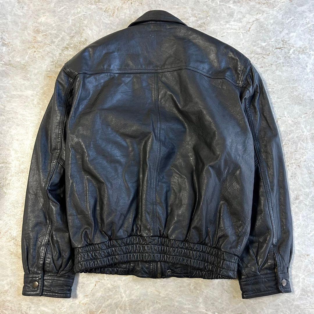 A-2ミリタリーデザイン ショート丈 本革レザー ボンバージャケット フライト
