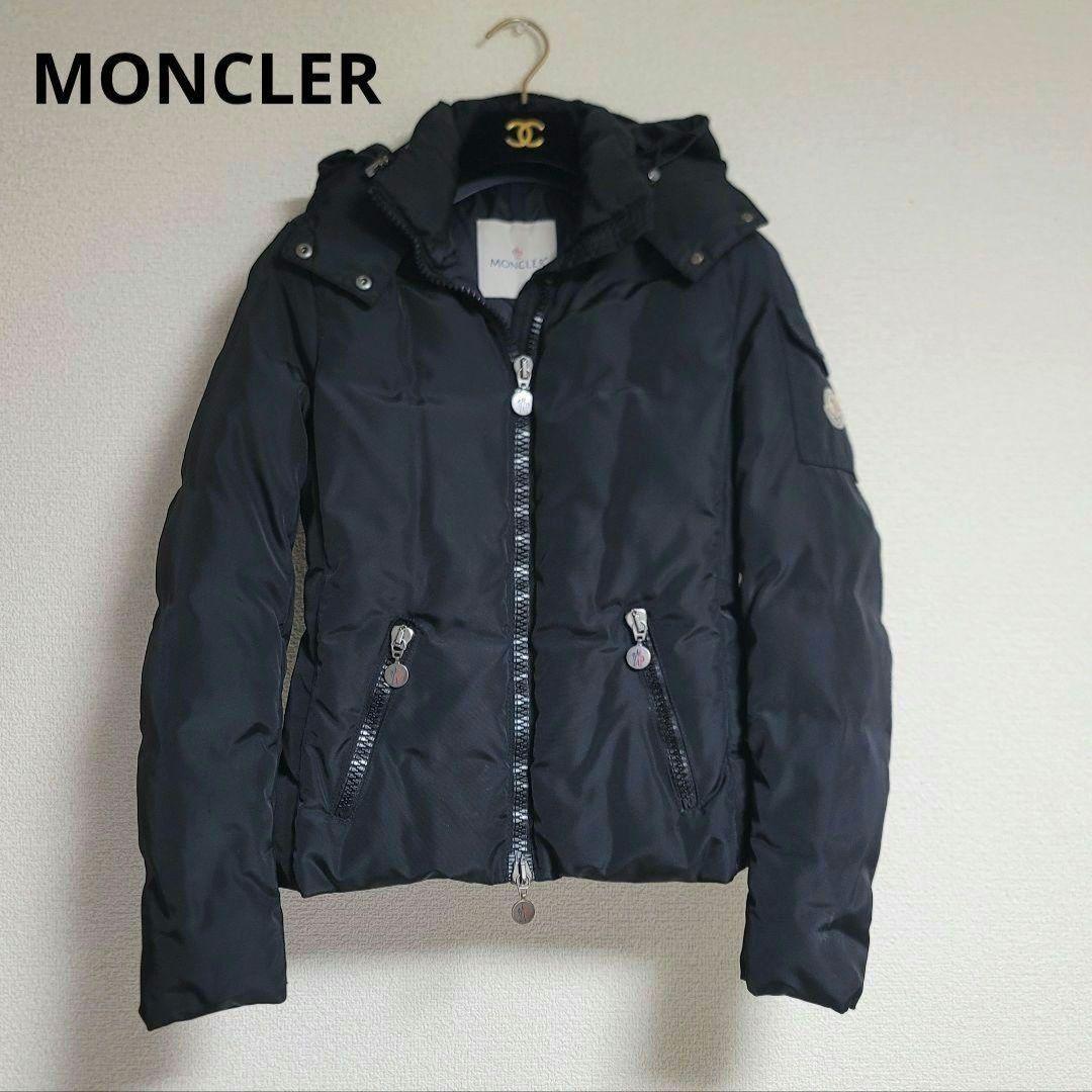 MONCLER　モンクレール　ダウンジャケット　ロゴワッペン　2way　ブラック